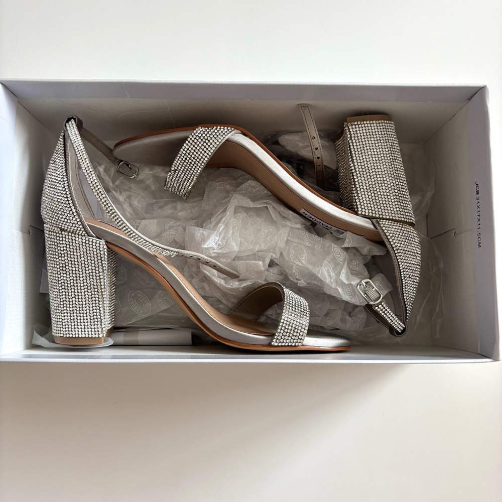 Steve Madden Declair Rhinestone Heels - Picture 8 of 9